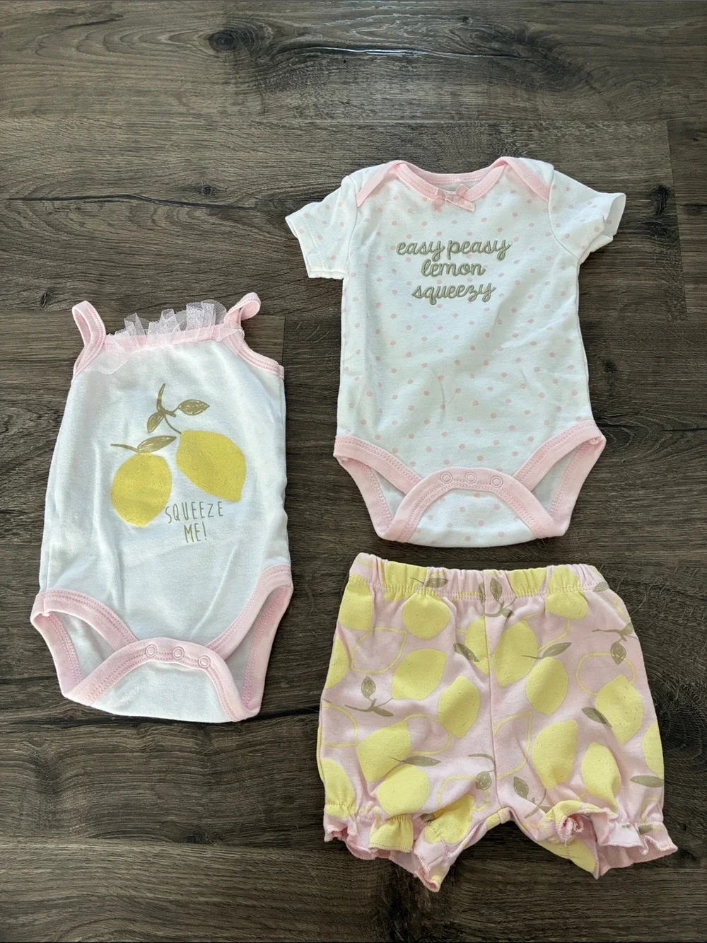 Chick Pea Lemon Outfit 0-3M